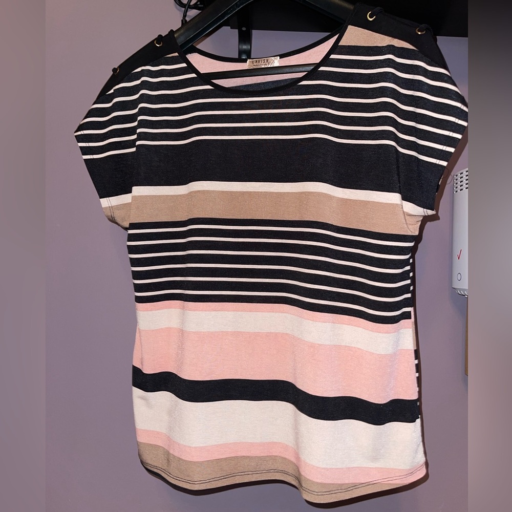 Lavish, Large, Black Beige Brown Pink